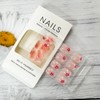 Flower Press on Nails Short Square Fake Nails Spring Summer