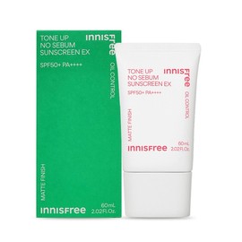 Innisfree Tone Up No Sebum Sunscreen EX 60ml / 이니스프리 톤업 노세범 선스크린 EX 60ml