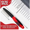 Poodle Comb with Rotating Teeth - 5-in-1 Dog Dematting Tool