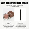 2 Colors Gel Eyeliner Waterproof - Long Lasting Eyebrow &