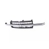 AMPLETHINK Black Grille w/Chrome Molding Trim For 99-02 Chevy Silverado