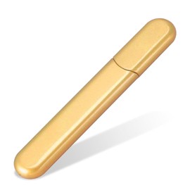 Lima de uñas, Lima de uñas de cristal prémium con funda, Limas para uñas naturales y acrílicas, ideal como regalo para hombre y mujer, Dorada