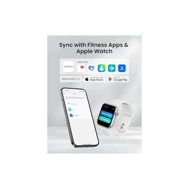 RENPHO Scale with BMI, Body Fat, Muscle Mass, Smart Scale