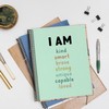 bitCNY I AM Spiral Notebook,Inspiring Words Affirmation Journal Notebook, Positive