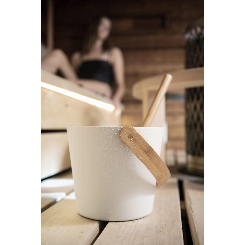 Rento - Sauna Bucket - Aluminium - Colour: White -