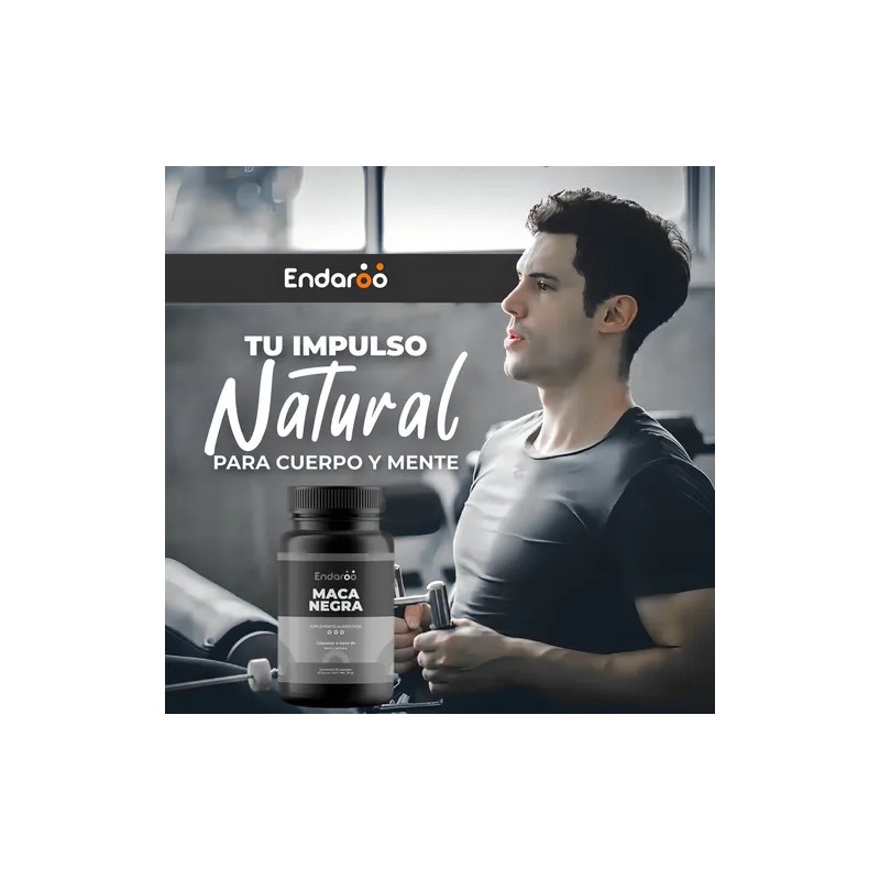 Maca Negra Orgánica 100% Pura Con 60 Cápsulas 500 mg