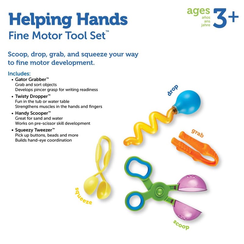 Learning Resources Helping Hands Fine Motor Tool Set Toy -