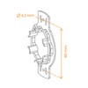 Somfy Motor Mount - Roller Shutter Motor Bracket - Star