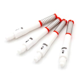 CUESOUL TERO AK7 White Dart Stems Darts Shafts Built-in Spring Telescopic,Set of 4 pcs-M (CS-AK7+2)