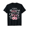 Silly Rabbit Easter Is For Jesus Christian Religious Flower T-Shirt