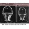 Large Easter basket with handle Chocolate Candy Mold With Chocolate molding Instruction