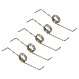 QUARKZMAN 0.63 Inch AD Twist Spring x 5 Pieces Metal Small Replacement Twist Spring for Tools Maintenance [Bronze Ton]