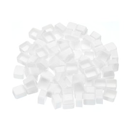 PATIKIL 2ml Watercolor Pans, 100 Pack Empty Half Pans Plastic Watercolor Tins for Watercolor Oils Acrylic Painting Travel Tin Case Palette Style 2, White
