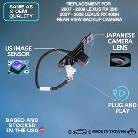Backup Camera Replaces for 2007 2008 2009 Lexus RX 350 | 2007 2008 Lexus RX 400h OE Part # 8679048061 8679048060