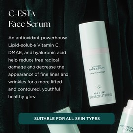 Marini SkinSolutions C-ESTA Face Serum - Lifts, Firms & Protects with Vitamin C, DMAE & Hyaluronic Acid - All Skin Types - Made in the USA - 1 fl oz