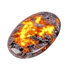 Raw Stones,Flame Yoga Stone - Hand Sensory Toy, Desktop Ornament for Collection Tea Room Home Decor Bedroom Living Room