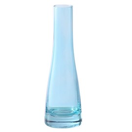 Hand-Made Blown Art Bud Glass Vase Clear Flower Bud Vase Single Stem Vases Decorative Glass Vase Bottles Centerpiece for Wedding Party Home and Office Décor(Blue)