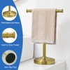RUMOSE 13 Inch Brushed Gold Towel Stand Hand Towel Holder