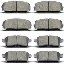 AnnoVinco 8PCS Ceramic Front Rear Brake Pads Replacement Kit Fits 2007-2010 For Ford Edge, 2007-2010 For Lincoln MKX, 2007-2012 For Mazda CX-7, 2007-2015 For Mazda CX-9 (D1258 D1259)