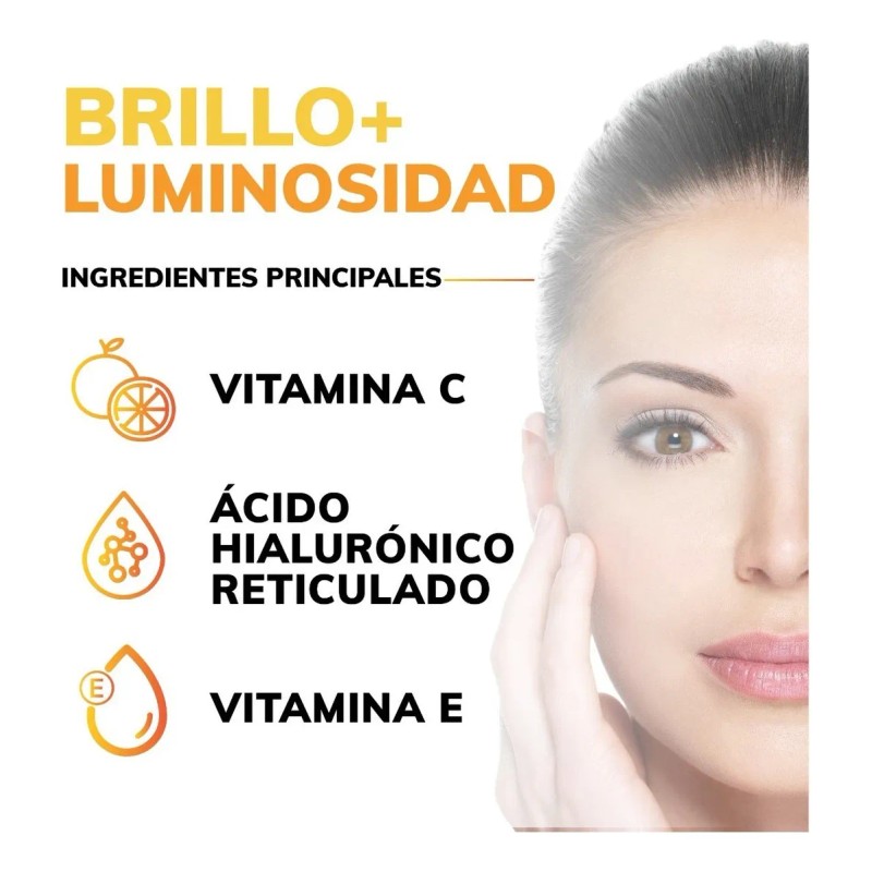 Serum Facial Vitamina C + Ácido Hialurónico + Vitamina E