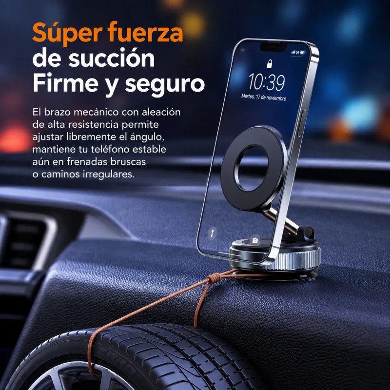 Soporte Celular Magnético Magsafe Plegable Para Auto Tablero