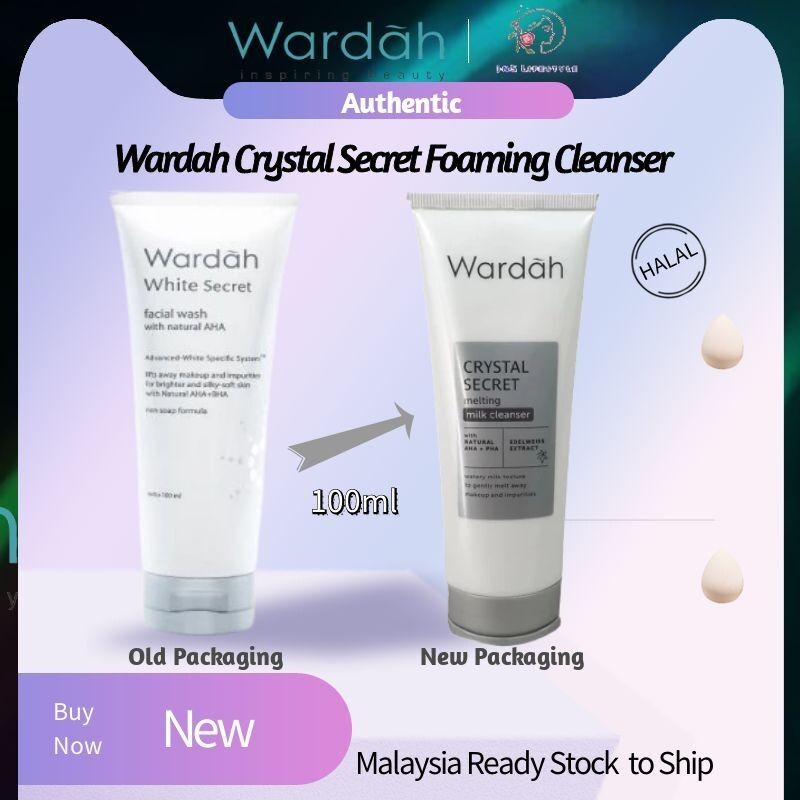 Wardah Crystal Secret Facial Wash with AHA 100 ml