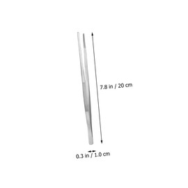 FUNOMOCYA 1 Set Precision Stainless Steel Tweezers Culinary Tongs for Cooking Plating Fish Bone Removal Ergonomic Design Reliable Grip for Buffets Grilling
