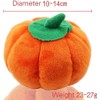 Ymhapp Orange Pet Toy Funny Pumpkin Chew Toys Squeak Plush