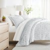 LINENS & HUTCH Bedding Bundle, Patterned Microfiber Comforter Set and