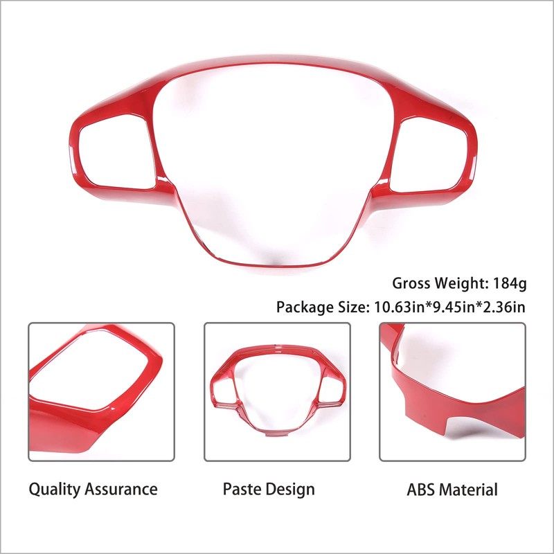 Car Steering Wheel Button Frame Cover Trim Compatible with Ford