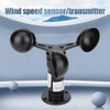 Anemometer Wind Speed Sensor 0-10V, DC 12-24V Aluminium Housing, 0-30m/s