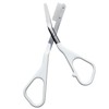 YIZHUO 2-in-1 Stainless Steel Eyebrow Scissors with Comb, Professional Eyebrow