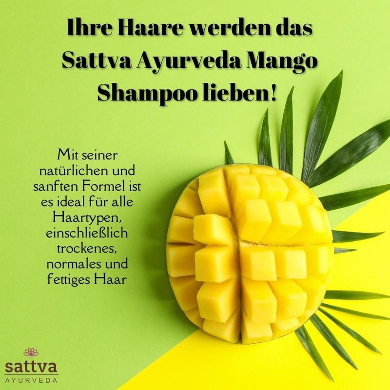 Sattva Shampoo - Sensitive Natural Cosmetics with Herbs for Shine