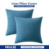 MIULEE Pack of 2 Decorative Farmhouse Linen Pillow Covers Rustic