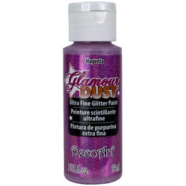 DecoArt Glamour Dust Glitter Paint, Magenta