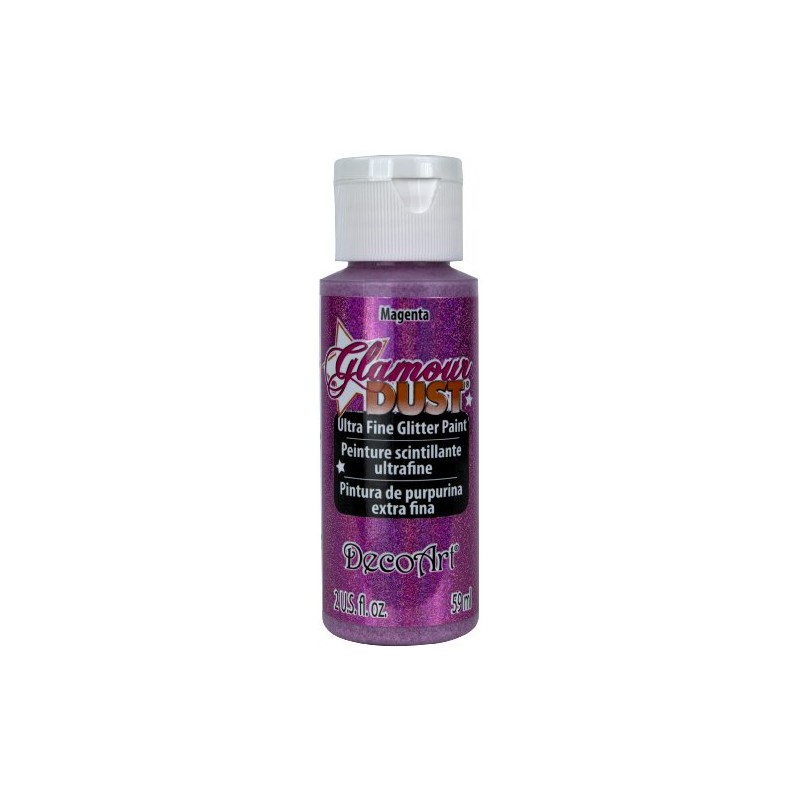 DecoArt Glamour Dust Glitter Paint, Magenta