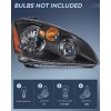 Nilight Headlight Assembly Compatible with 2002 2003 2004 Nissan Altima