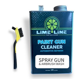 LiME LiNE Urethane Spray Gun and Airbrush Cleaner for Automotive Painting: Bonus Cleaning Brush Included 1 (Quart)