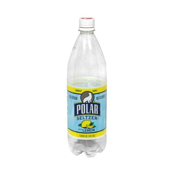 Polar Seltzer 33.8 Fl. Oz, (Pack of 12) (Lemon)
