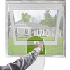Mellroom Adjustable Window Screen Replacement kit with Zipper Opening, Fiberglass
