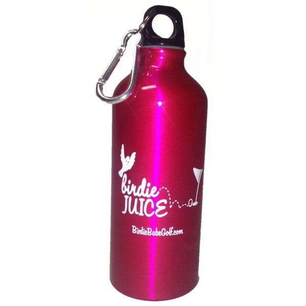 Birdie Juice Aluminum Sports Drink Water Bottle 20 oz Hot Pink