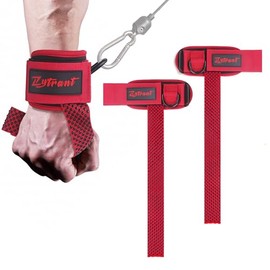 Correas de levantamiento de pesas con anillo en D con puño, correas de elevación cómodas Thyick, ajuste seguro, agarre mejorado, correas para levantamiento de pesas y entrenamiento de gimnasio