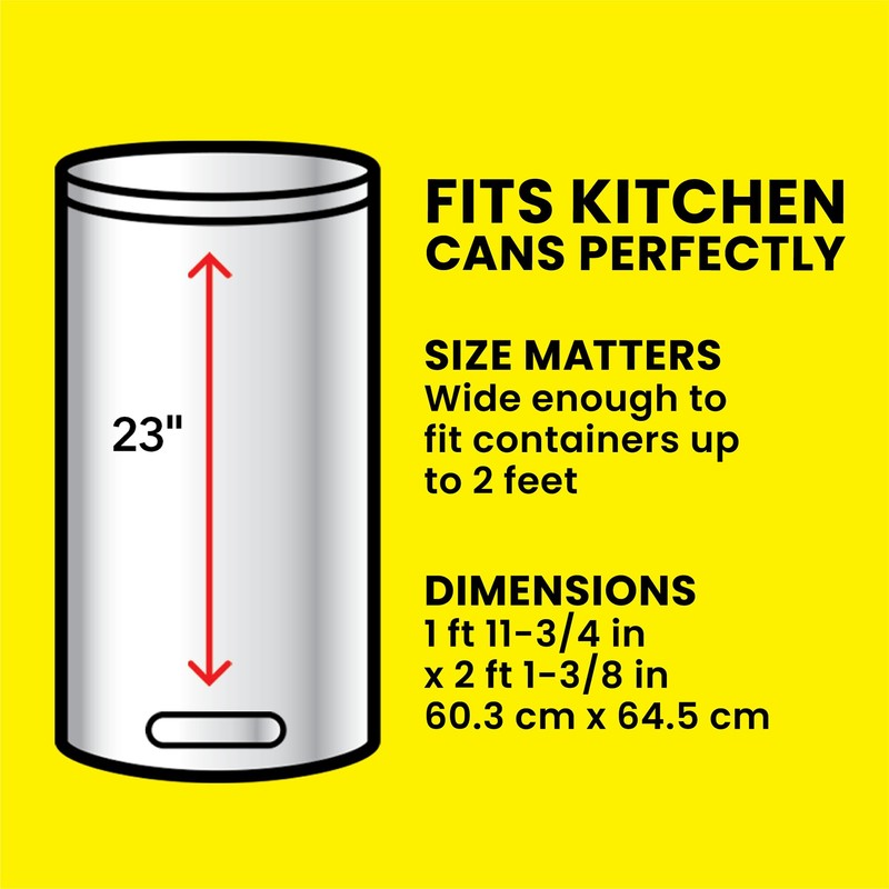 Glad ForceFlex Tall Kitchen Trash Bags, 13 Gallon, Gain Moonlight