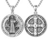 Shusukue Saint Michael/Sebastian/Saint Gabriel/Christoph/Guadalupe/Divina/Benedict/George Necklace, Sterling Silver Archangel Necklace, Religious