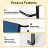 SAYAYO Over Door Towel Rail Black Hand Towel Holder with