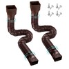 PXCAYFF 2 Pack Rain Gutter Downspout Extensions Flexible,Downspout Extender Diverter