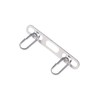 Hamee iFace Hang and Strap Holder, Double Ring, Silver