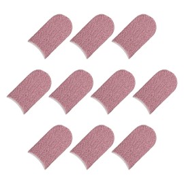 MECCANIXITY Mobile Gaming Finger Sleeve Controller Finger Thumb Sleeve Gloves Pink/White, Carbon Fiber Anti-Sweat Breathable, for Mobile Phone Game, Pack of 20