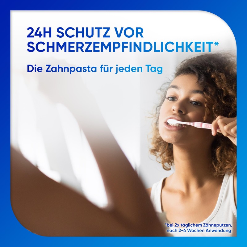 Sensodyne MultiCare Sanftweiß Zahnpasta, 4x75ml, tägliche Zahncreme mit Fluorid, für