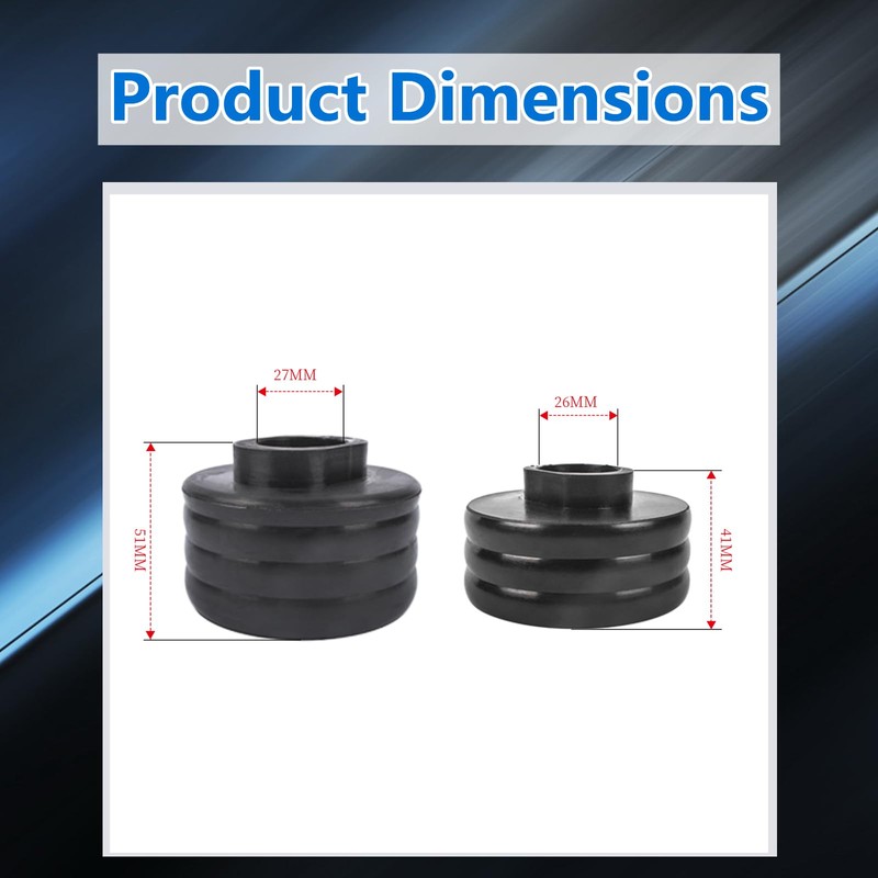 Weonefit KF04058BK Body Cab Mount Bushings Set Replacement for 1999-2007